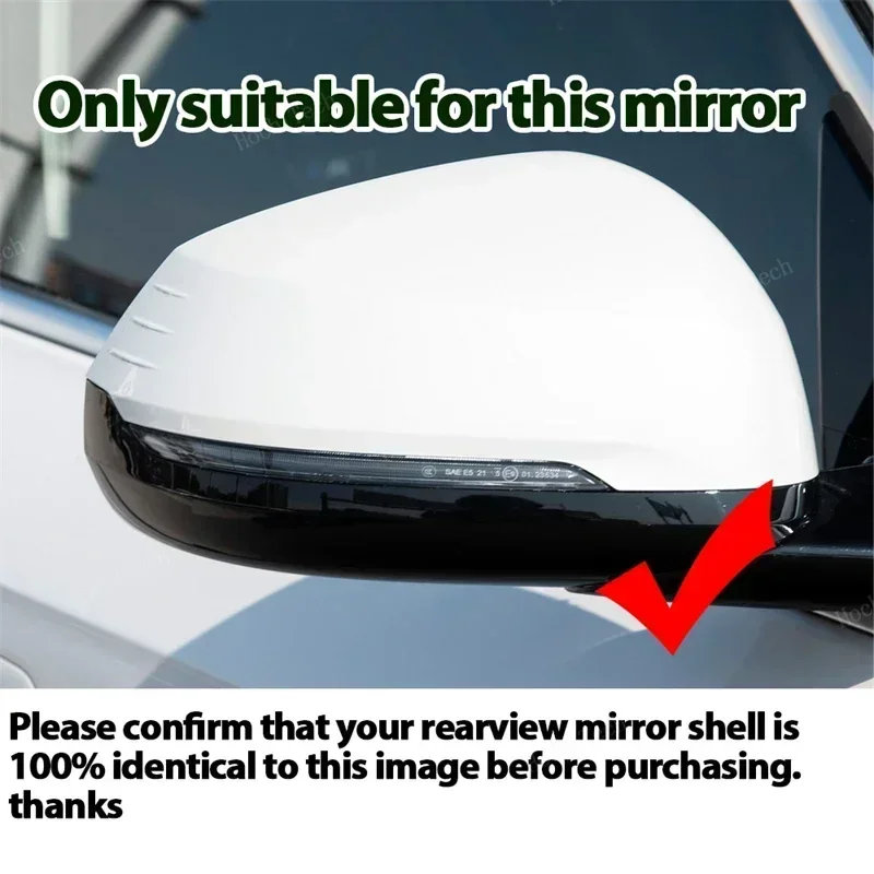 1 pair Glossy Black Side Case Trim M Style Car Rearview Mirror Caps for BMW X1 IX1 U11 U12, X2 IX2 U10 Accessories