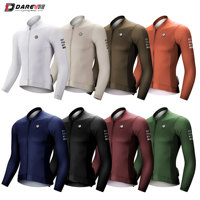 DAREVIE Cycling Jersey Long Sleeve Pro Aero Slim Fit 3D Bubble Mesh Cycling Jersey Men Women Breathable Man Cycling Maillot