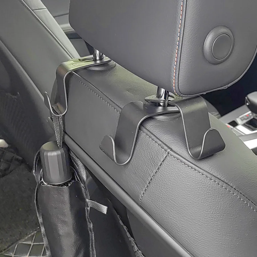 4Pcs Car Headrest Hooks Hanger for Bags Seat Back Organizer Holder Clips Auto Fastener Hooks Car Storage Interior Accessories image 3