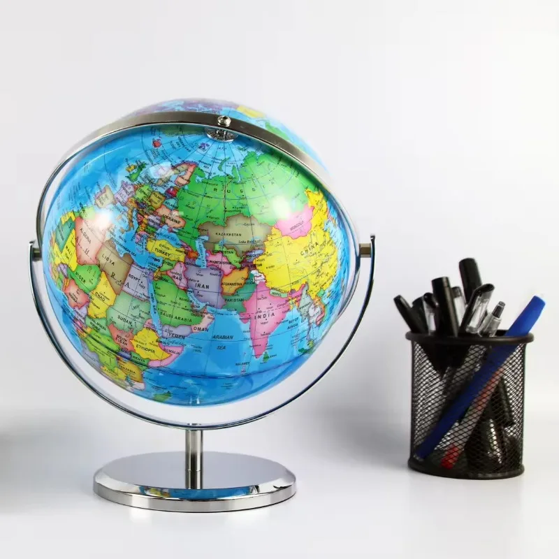 25cm 720 Degree Rotating High Definition World Globe For Middle High School Students Educational Learning Tool Geography Desktop