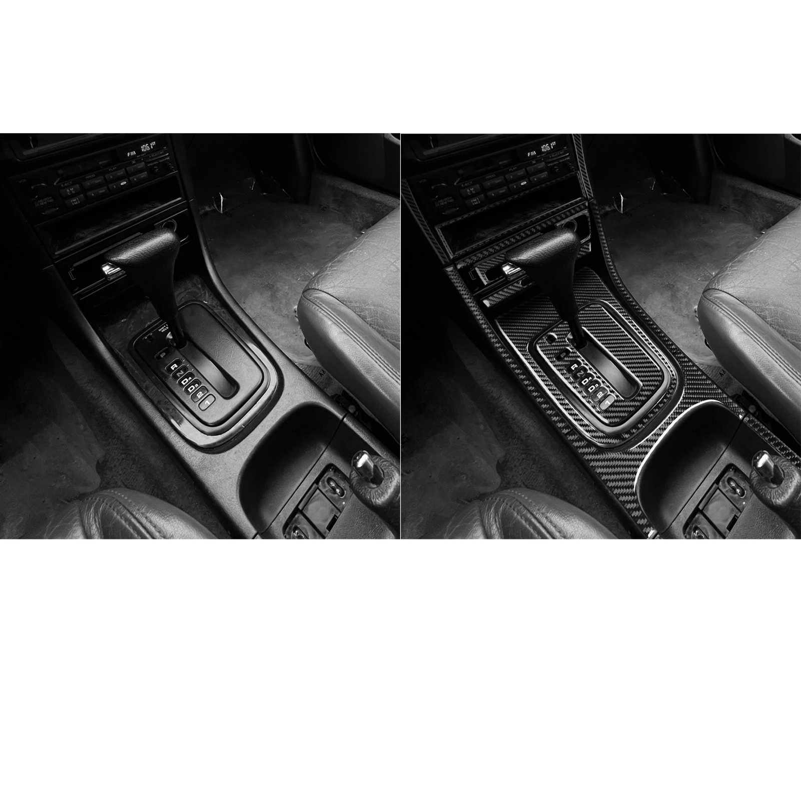 For Acura Integra 1994-2001 Carbon Fiber Radio vents Transmission Gear Shift Panel Car Interior Accessories Decorative Stickers