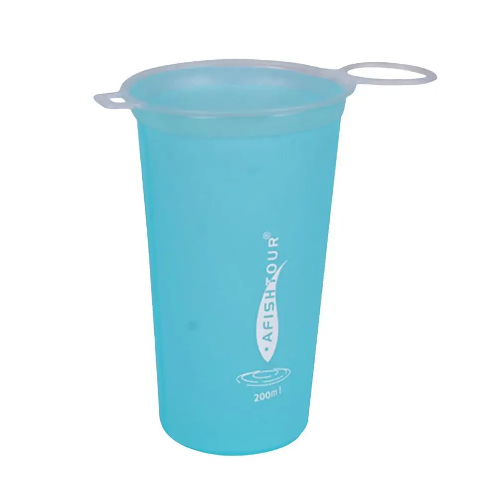 Składany butelki na wodę elastyczny składany kubek podróżny 200ML przenośny Outdoor Ultralight sportowy maraton kolarski — zdjęcie 2