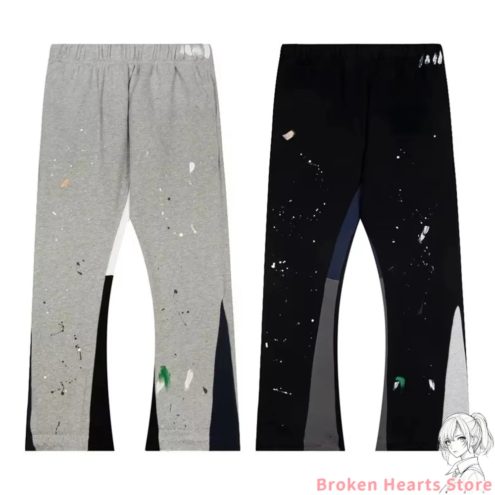 Vintage Hip Hop Letter Baggy Casual Pants Casual Tie Dye Sweatpants Y2K Clothing Men Women Stretch Waist Jogging Pants Trousers