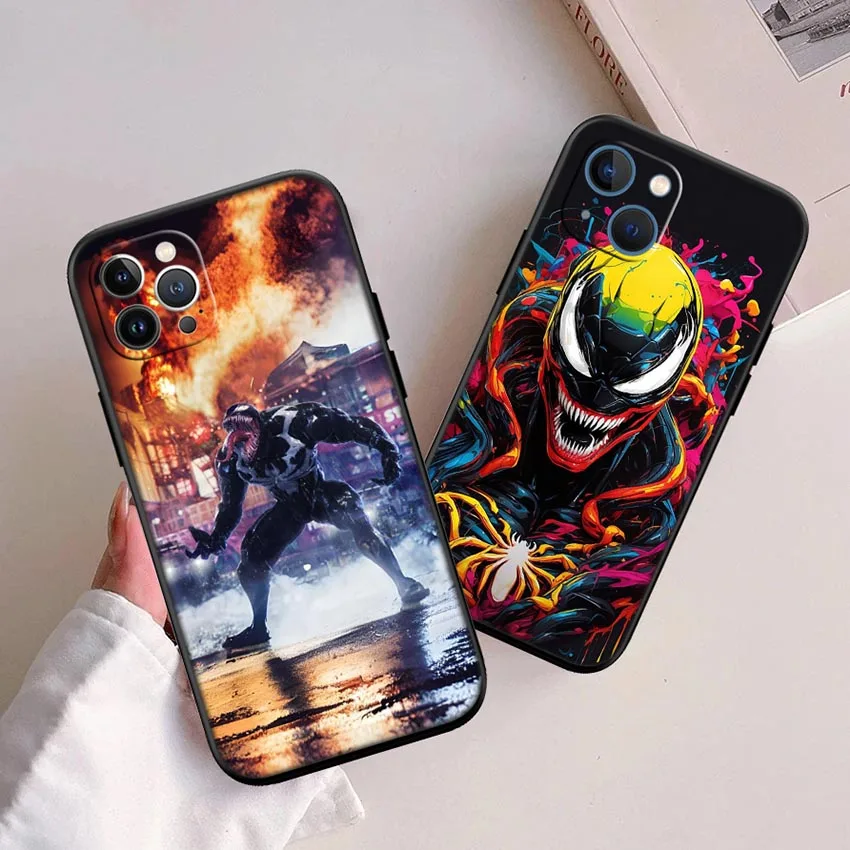 Marvel Venom Phone Case for Samsung Galaxy Note 8 9 10 20 Ultra Lite Plus A03 A11 M21 J5 J6 J7 J8 Prime Core Pro Quantum 2