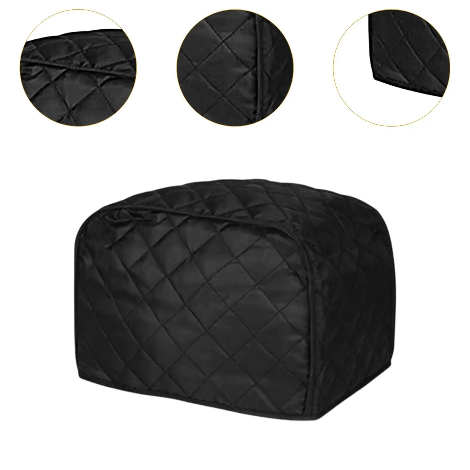 2 Slice Cover, Polyester, Dust and Protection,Kitchen Small Appliance Cover, Quilted