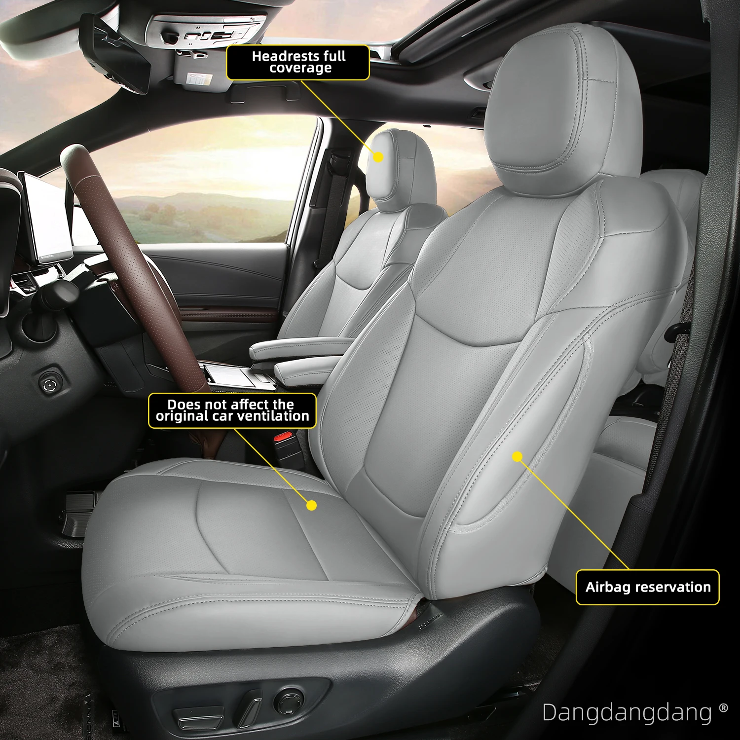 لتويوتا سيينا 2010 2011 2012 2013 7/8 مقاعد فو الجلود مخصص مقعد السيارة يغطي مجموعة الداخلية حامي الملحقات