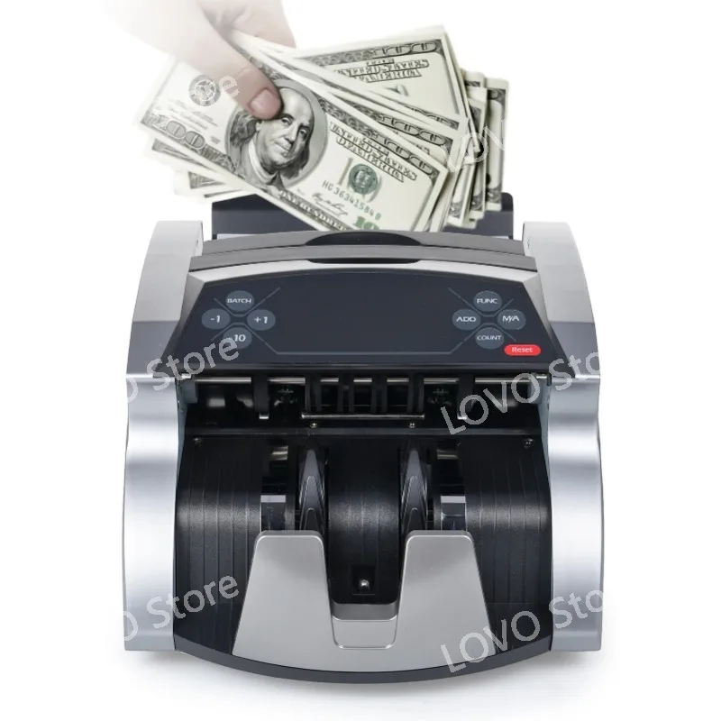 Money Counter Machine Counterfeit Bill Detector with UV MG IR Detection Automatic   Fast Counting for EURO/USD/KRW