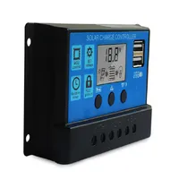 Solar Charge Controller 10A-100A with LCD display and double USB PWM Solar PV Regulators Battery Chargers