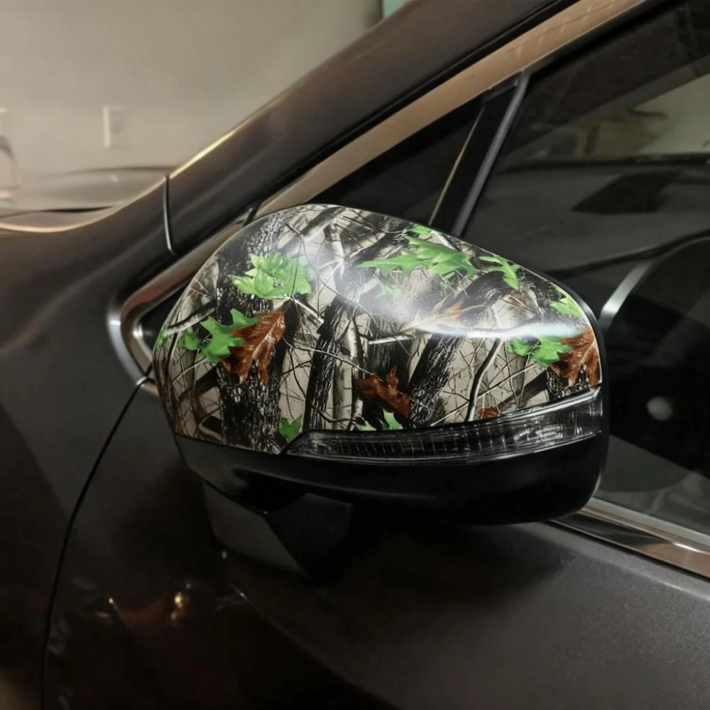 Motorcycle Sticker Nature Leaf Tree Camouflage Camo Film Waterproof Green Car Adhesive Vinyl