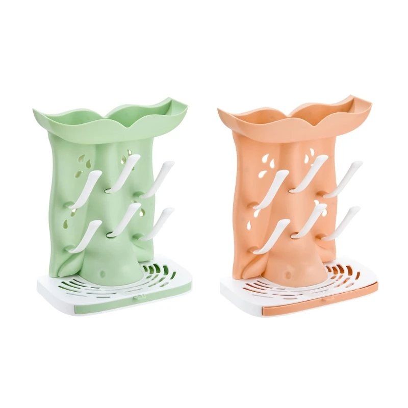 

Vertical Bottle Drying Stand ABS Baby Bottle Drying System with Bottom Tray Innovative for Baby Bottles & Breastfeeding