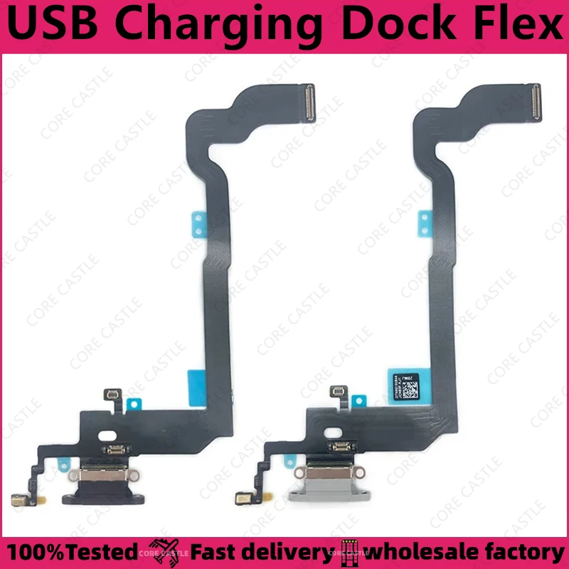 

For iPhone X USB Charging Port Connector Phone Charger Dock Jack Plug Socket Flex Cable Board Microphone Headphone With ic Parts