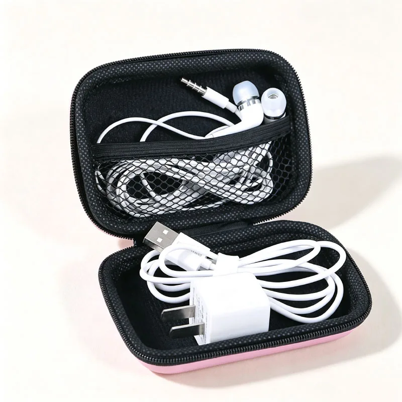 Sundries Travel Storage Bag Charging Case For Earphone Package Zipper Bag Portable Travel Cable Organizer Electronics Storage