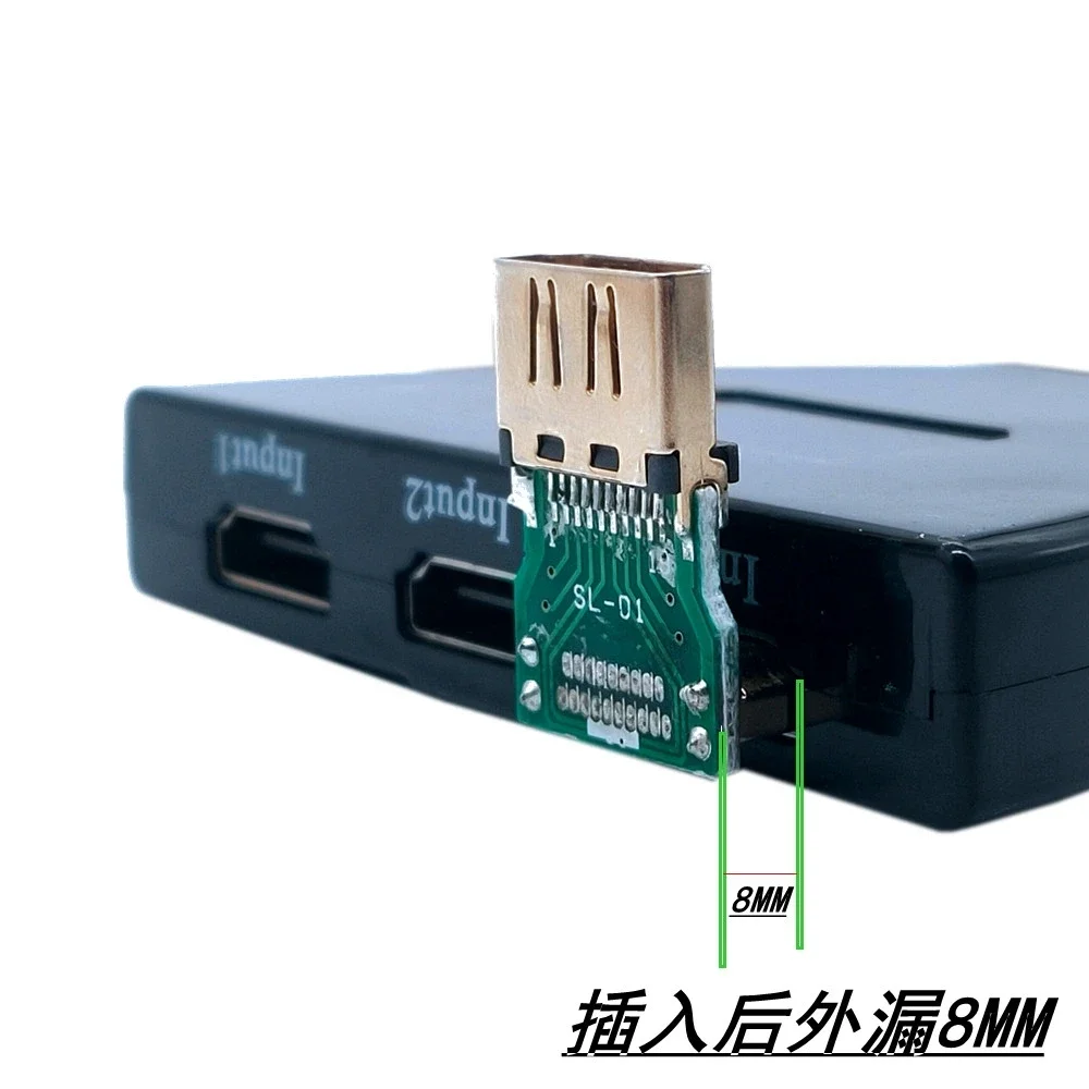 90 degree HDMI adapter male to female HDMI angle rectangular board male to female ultra-thin angle high-definition expansion ada