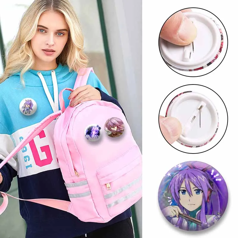 Niedliche virtuelle Sänger-Brosche „Kamui Gakupo“ – Cartoon-Charakter-Emaille-Pin, Cosplay-Schmuck, Abzeichen für Rucksack, Hut, Accessoires, Spielzeug, Geschenk – Detail 2