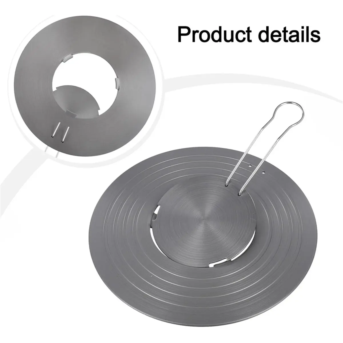 Removable Heat Conducting Plate for -Burning Stove 3Mm Thickened Cooking Diffuser Even Heat Distribution