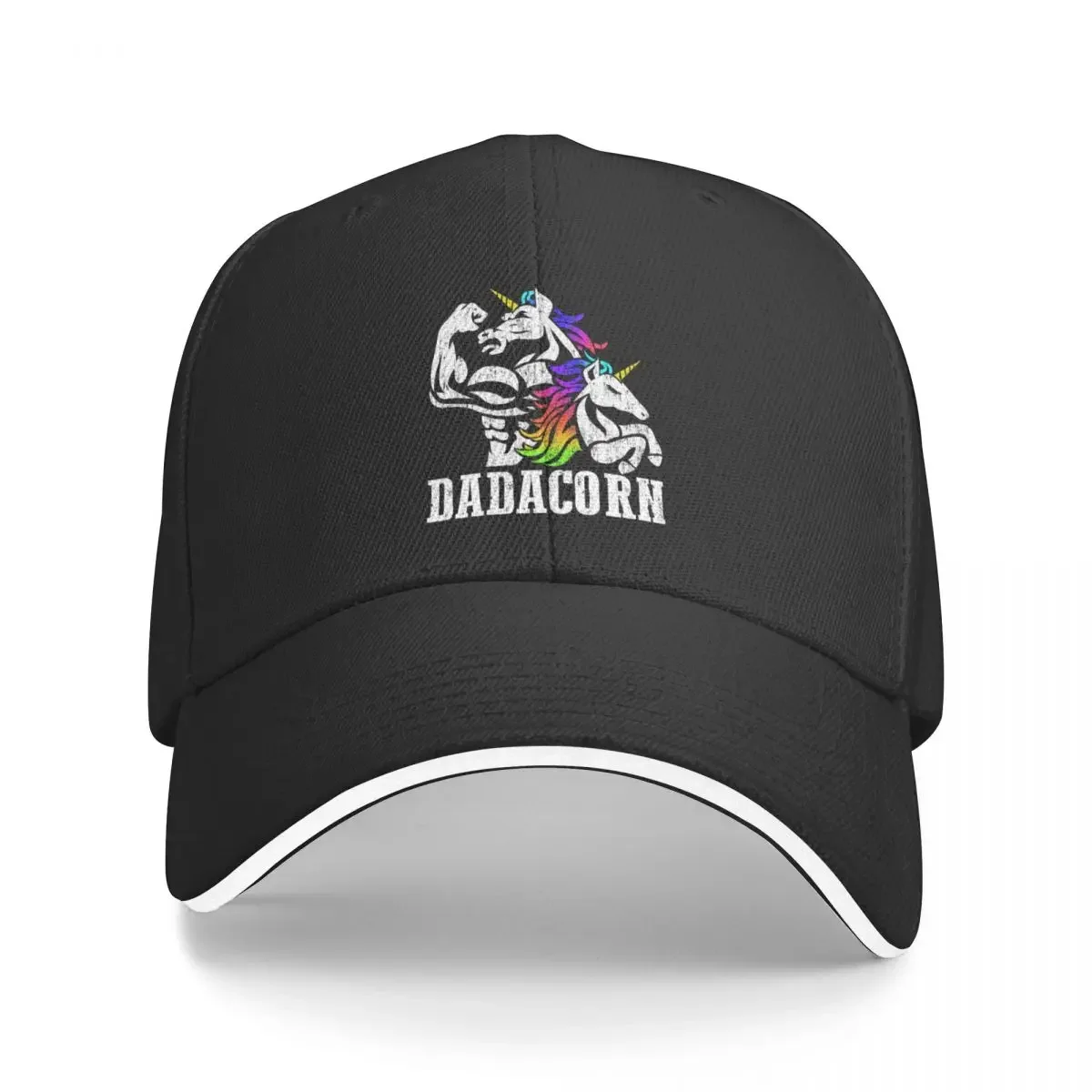 

Dadacorn Fathers Day Gift For Dad Of Unicorn Daughter Baseball Cap Luxury Cap Christmas Hat Male Women's