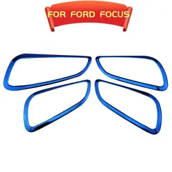 Car Door Interior Handle Decoration Frame Trim for Ford Focus 3 MK3 2015 - 2018 Inner Doors Bowl Cover Stickers Accessories