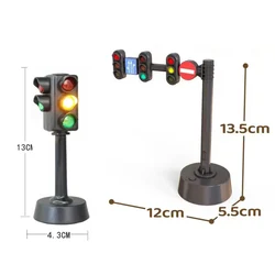 Safety Education Traffic Light Toy Lamp Block Brick City Street View Accessories Signpost Barrier Speed Limit Indicator Warning
