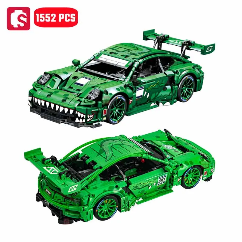 

SEMBO 1552pcs Technical Racing Vehicle Assemblage Building Blocks MOC Speed Sports Car Model Bricks Educational Toys Boys Gifts