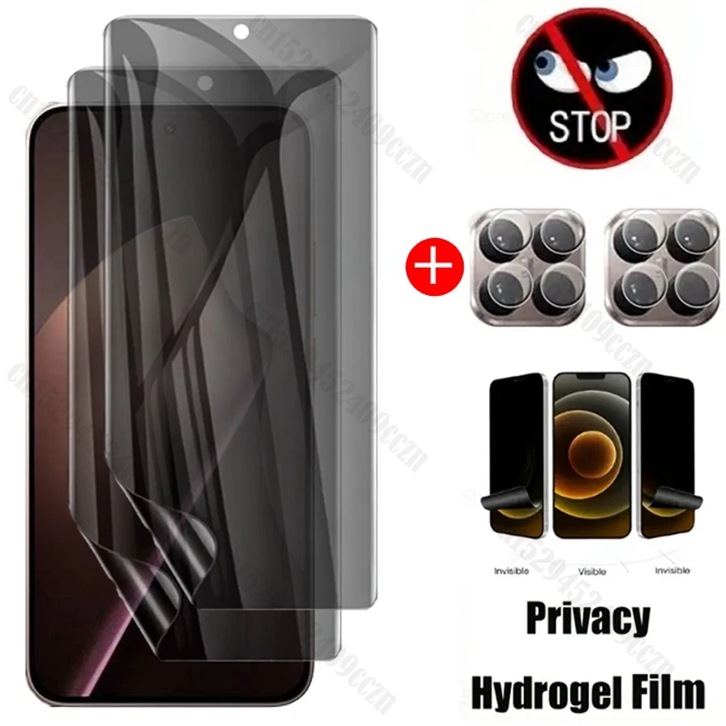 Privacy Anti Spy Peeping Hydrogel Film For Xiaomi 15T Pro Screen Protector For Xiaomi 15T Camera Len