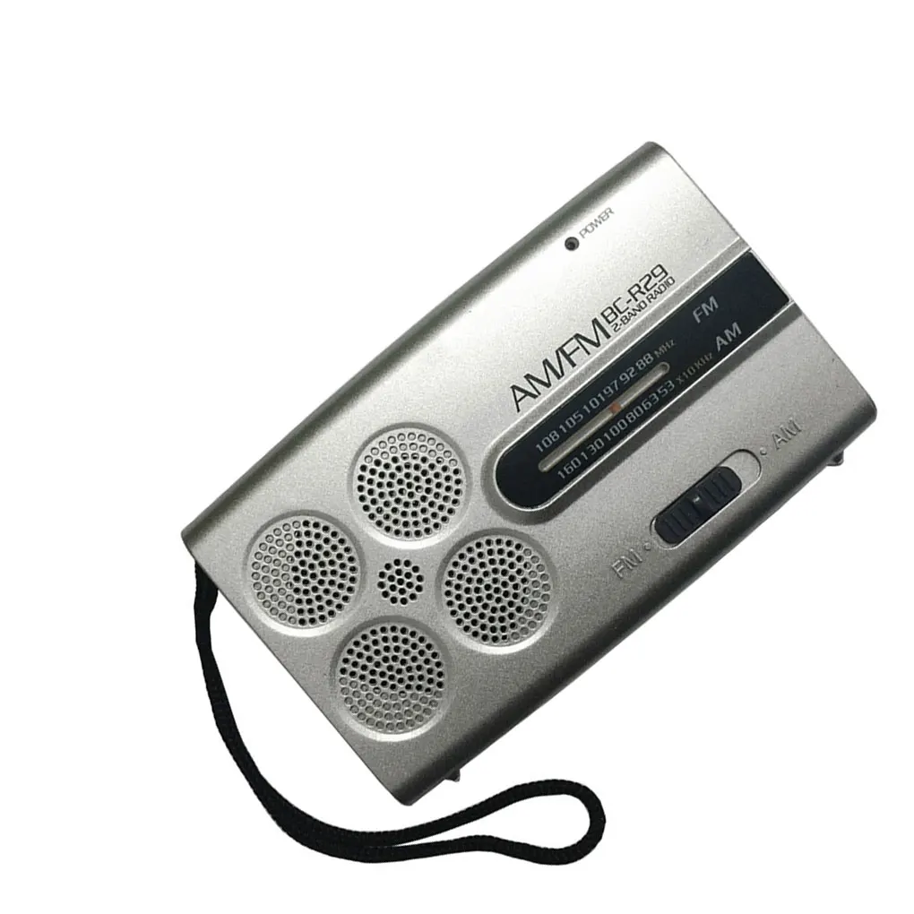 BC-R29 Mini Pocket Portable Radio AM FM Radio Receiver Music Morning Exercise Player