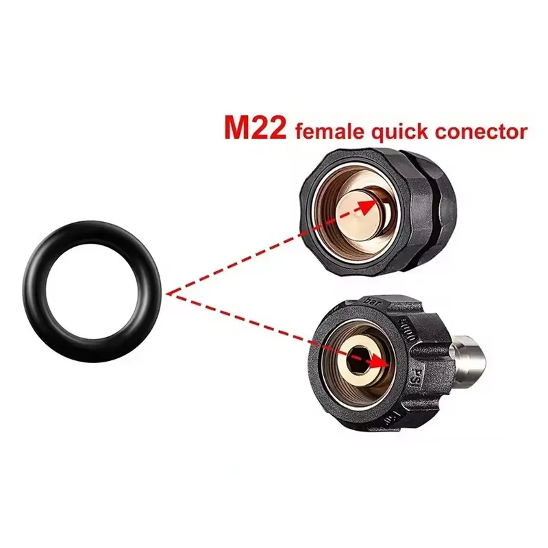 40pcs High Pressure Cleaning Machine O-Ring Quick Disconnect Joint Gasket Sealing O-Ring Rubber Sleeve Accessories image 3