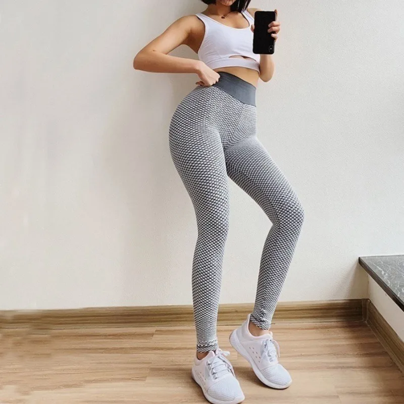 High Waist Fitness Yoga Leggings Women Gym Leggings Seamless Fashion Hip Liftting Slim Tights High Elastic Sports Print Pants