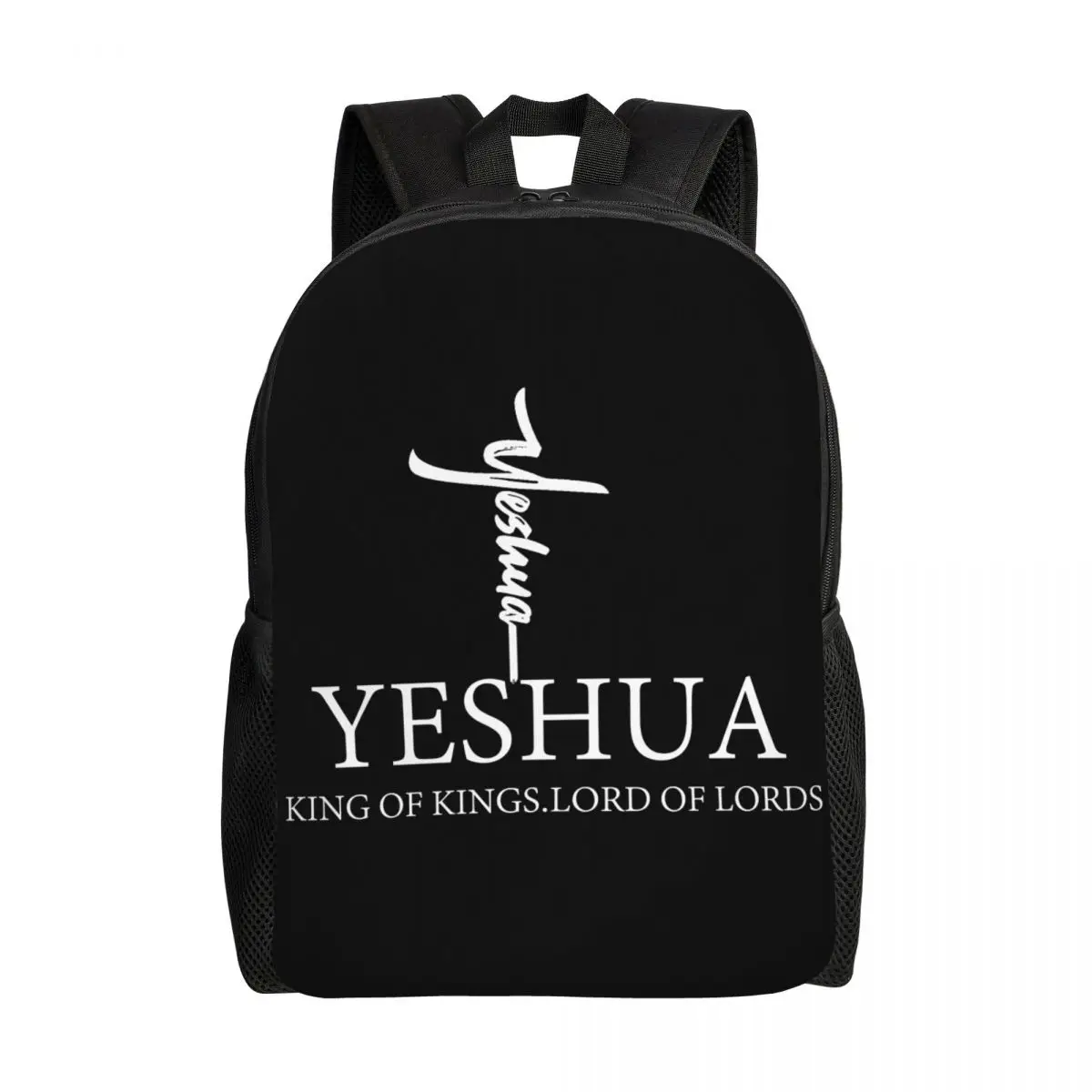 Custom Yeshua Jesus Christian Backpacks for Women Men Waterproof School College Religion Faith Bag Printing Bookbag