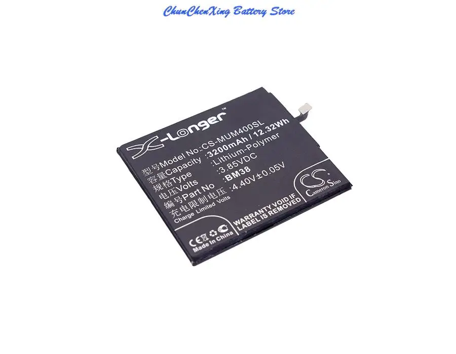 OrangeYu-batería BM38 de 3200mAh para XiaoMi Mi 4S, Dual SIM, Xiaomi Mi 4S