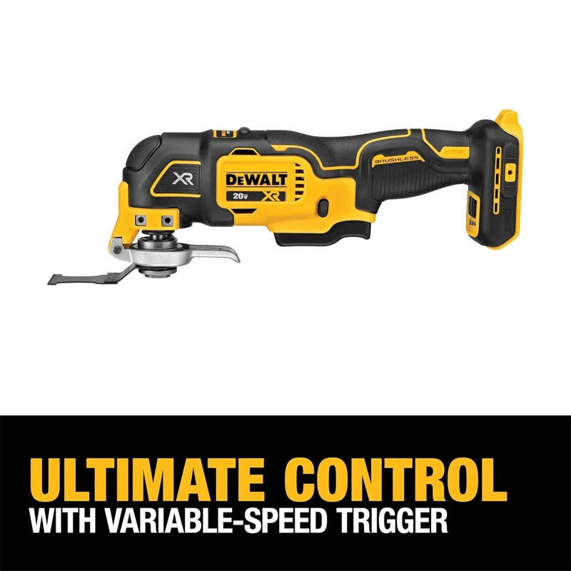 DEWALT Multi alat berosilasi, hanya 20V Max XR, kecepatan variabel, alat (DCS356B)