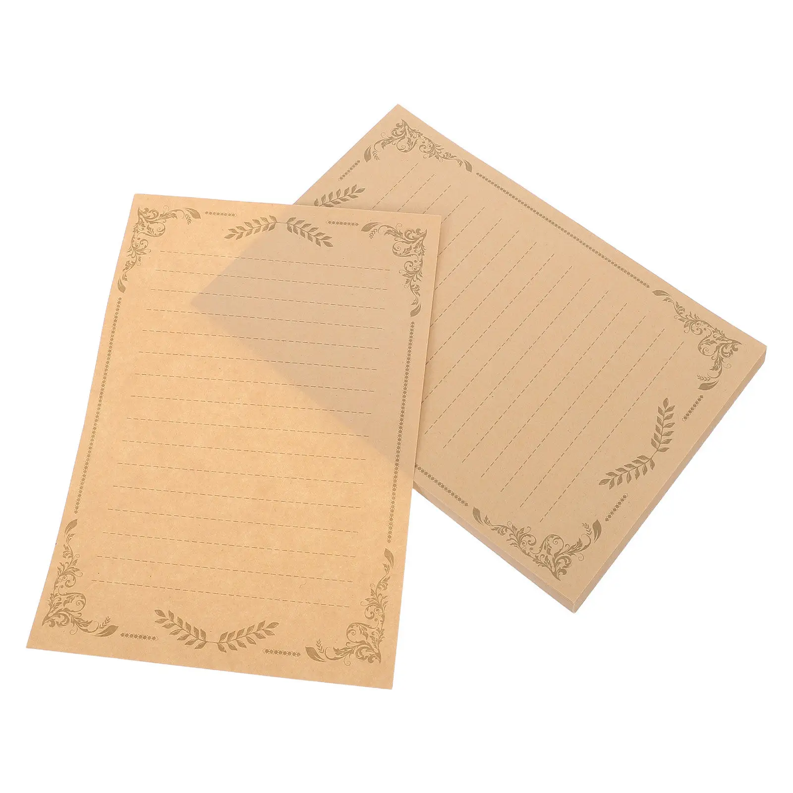 100Sheets Vintage Letter Stationery Rustic Parchment Paper for Handwriting Calligraphy Invitations Notes Style Writing