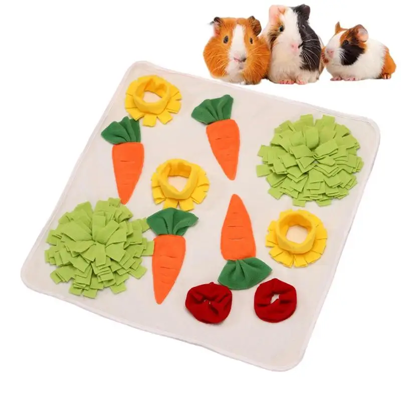 Rabbit Feeding Mat Pet Sniffing Pad Non Slip Sniffing Mat For Chinchillas Bunny Hamsters Dogs Ferrets Pet Foraging Mat Supplies