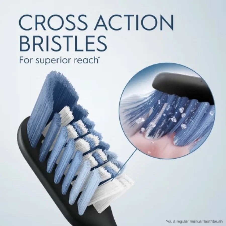 Зубная щетка Oral-B Clic Ultimate Clean Сменные насадки — черный — 2 карата, доставка превосходного опыта очистки.