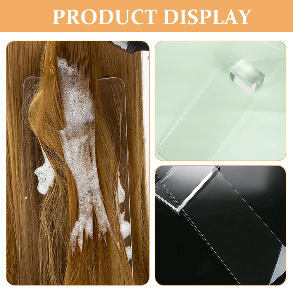 

3Pcs Hair Dye Highlighting Paddle Clear Hair Coloring Board Easy to Use Portable Dyeing Tool for DIY Professional Foiling