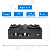 Firewall Router Pfsense Fanless Mini PC Celeron J1900 J4125 4 Core 4 LAN Gigabit Windows 10 Linux Openwrt Industrial Server 2