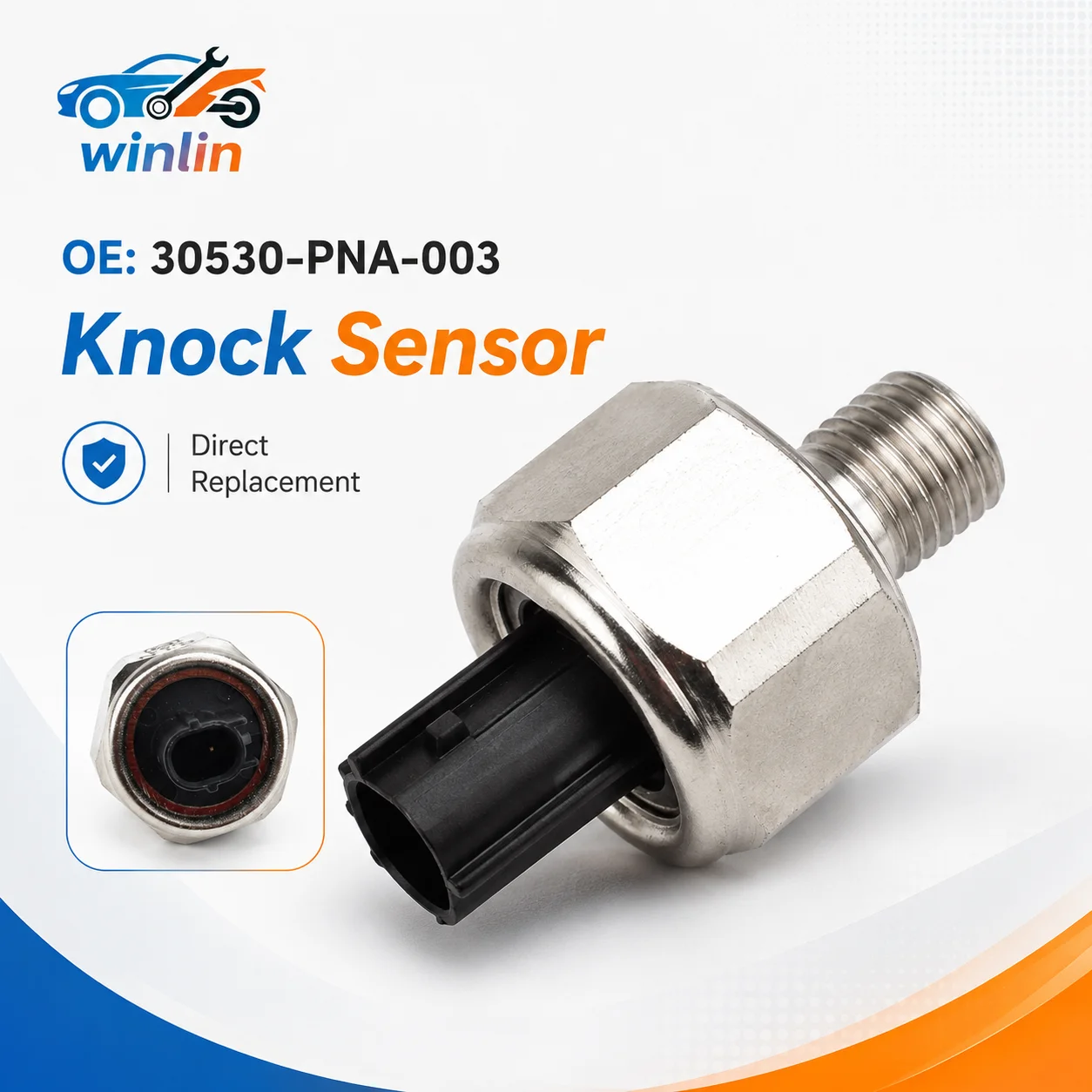 

OEM For Honda Knock Sensor 30530-PNA-003 30530PPLA01 Compatible with Accord CR-V Civic Acura RDX