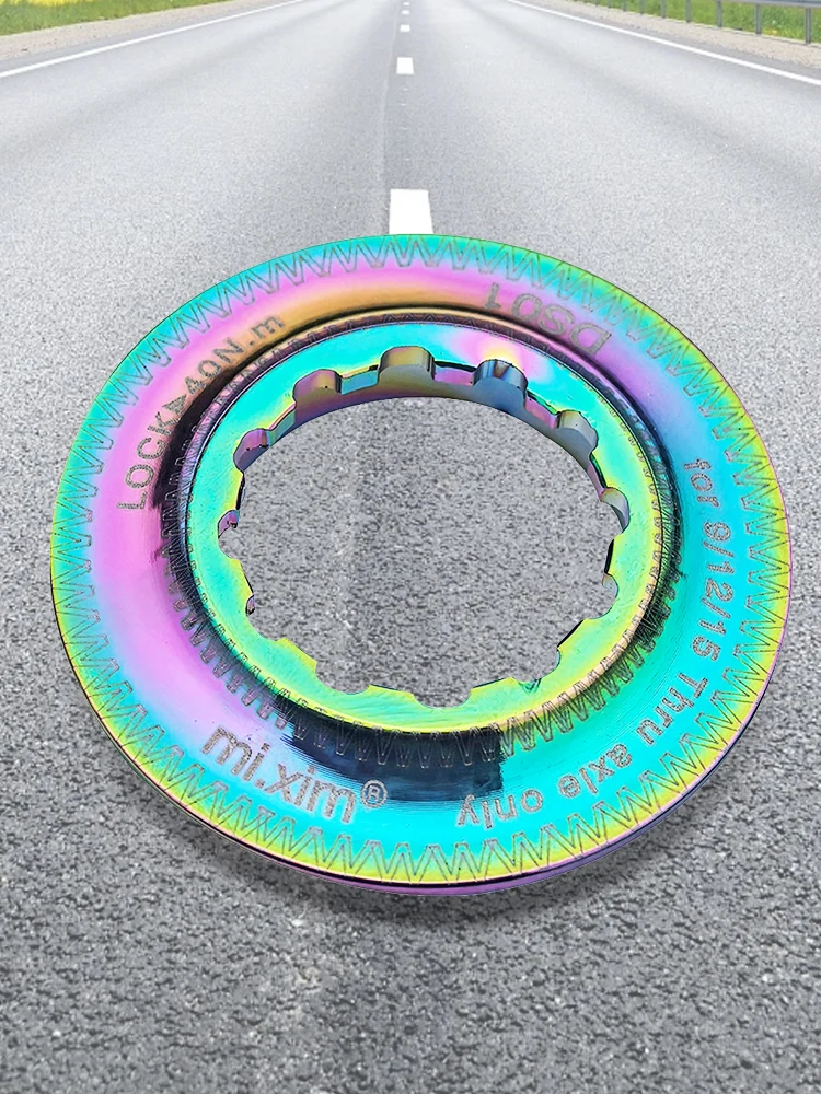 AliExpress Bicycle Centerlock Disc Brake Rotor Lockring Aluminum Alloy MTB Bike Disc To Center Lock Ring Adapter Centerlock Cover