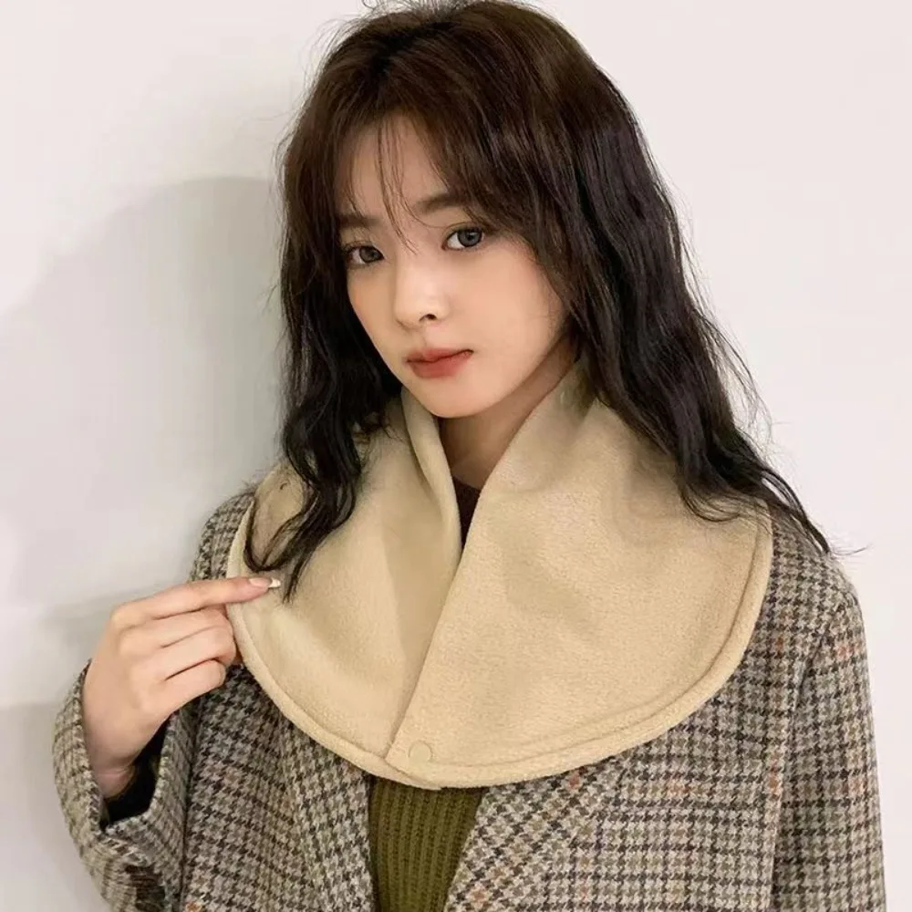 

Plush Layer Fleece Neck Scarf Thickened Warmth Autumn Neck Sleeve Men Scarf Women' Scarves Plush Winter Neckerchief Scarf Ring