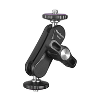 Minifocus Metal Double Ball Heads Magic Arm With 360° 1/4''Screw Extend Mount for DSLR Camera Monitor Video Light Mic Tripod