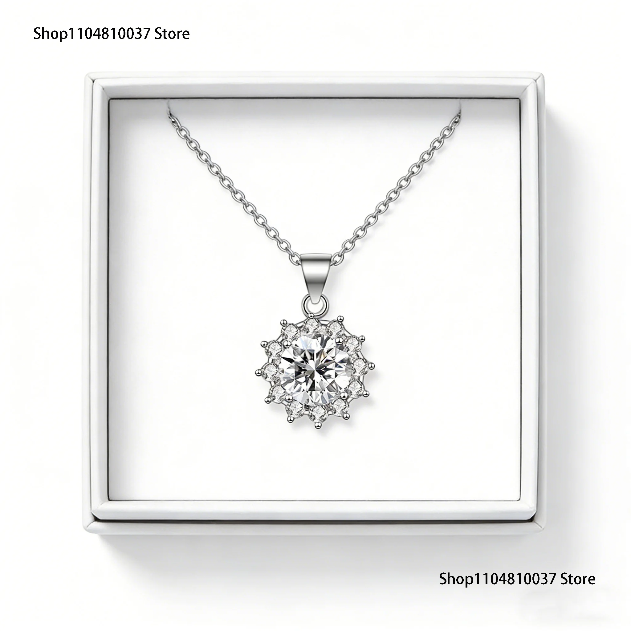 925 Sterling Silver Fashion Jewelry,Colored Gemstone Sunflower Necklace for Women,Sunflower Pendant,Luxury and High-End Jewelry