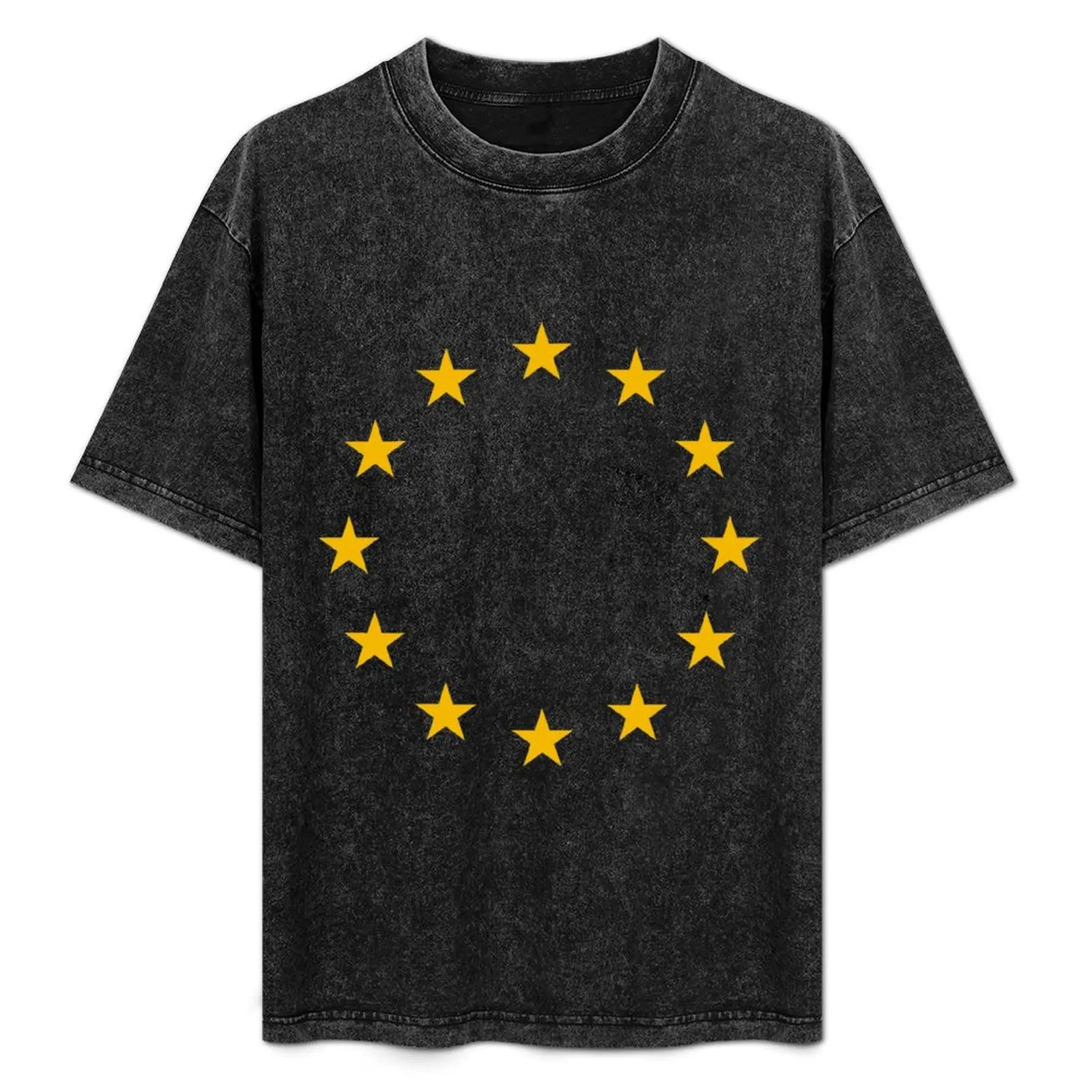 

European Union Flag T-Shirt vintage anime shirt Blouse oversized mens vintage t shirts