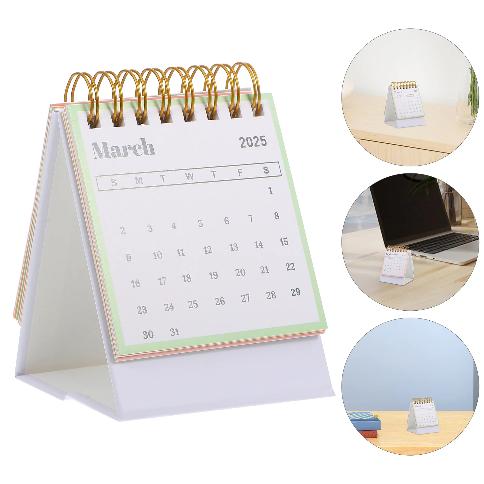

Small Desk Calendar 2025 Daily Planner Adorable Mini Desktop Calendar Standing Creative Office Accessory 2025 Daily Planner
