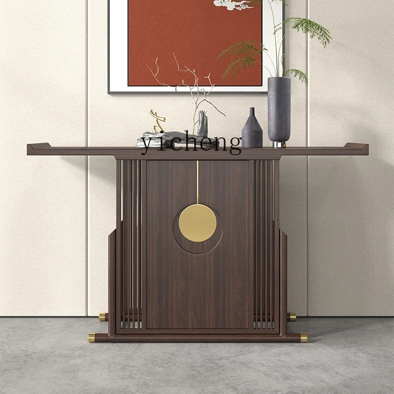 

solid wood Xuanguantai light luxury decorative cabinet simple modern entry door shoe cabinet living room side cabinet