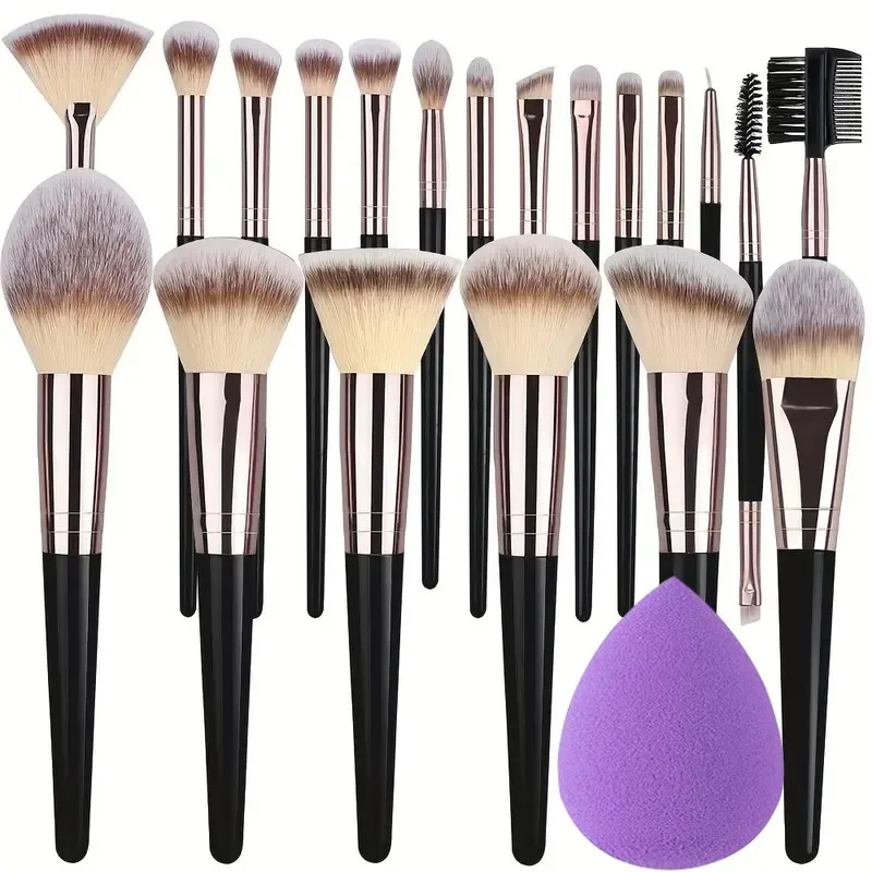 

Professional 3-20PCS Makeup Brushes Set Eyeshadow Foundation Concealer Blending Blush Brush Kabuki Soft Fluffy Women Beauty Tool