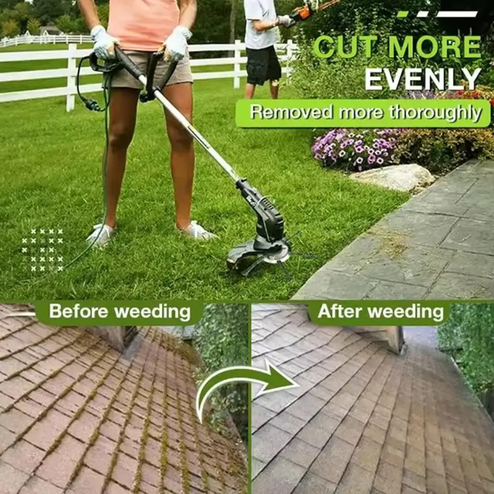 6/8 بوصة ليثيوم سلك كهربائي إزالة الأعشاب الضارة القرص إزالة الأعشاب الضارة عجلة العشب رئيس حديقة جزازة العشب الملحقات العالمية