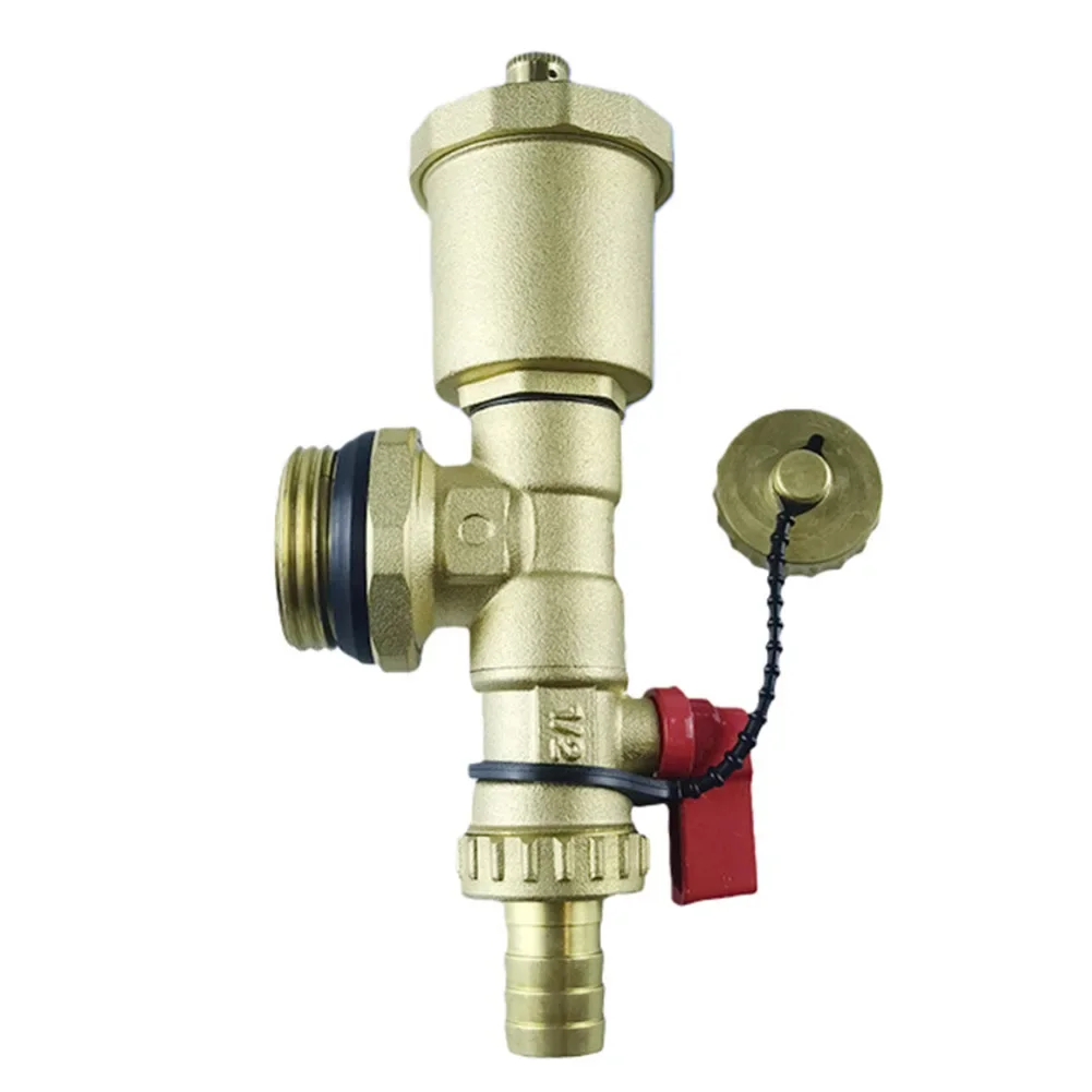 

Heating Distributor Brass G1 Drain Valve and Air Vent for Reliable Heating System Maintenance and Air Prevention
