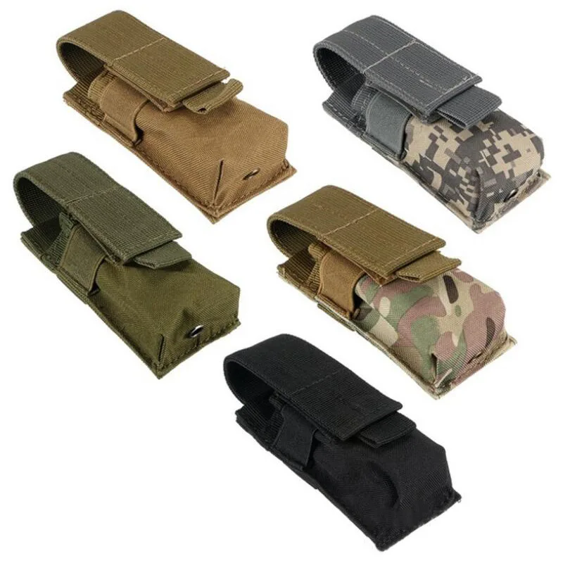 

Tactical M5 Flashlight Holster Molle Single Pistol Magazine Pouch Torch Holder Utility EDC Tool Outdoor Hunting Tools Light Bag