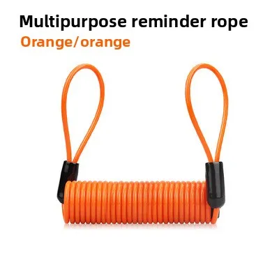 1.2m Fiets Lente Kabel Anti-diefstal Slot Touw Alarm Schijfslot Fiets Veiligheid Herinnering Motorfiets Anti-diefstal bescherming 120-150cm