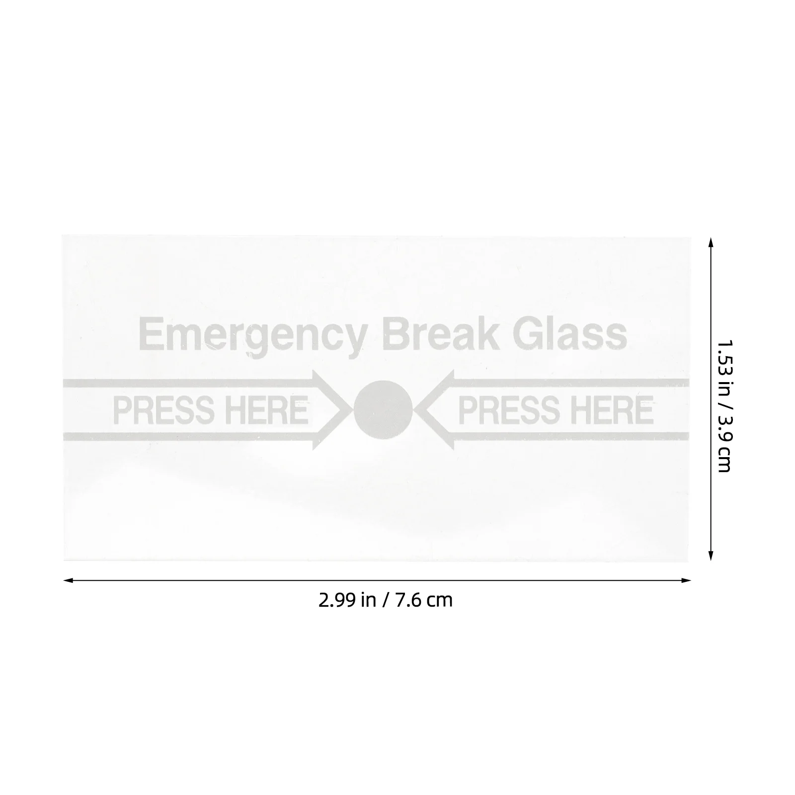 10Pcs Fire Alarm Glass Pieces Replacement Red Break Glass for Manual Call Point High Temperature Resistant Waterproof Emergency