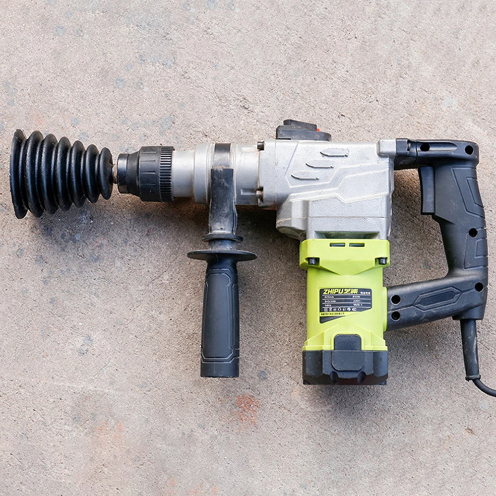 Bor Listrik ฝุ่น Rubber Hammer เจาะแปรงเก็บฝุ่นป้องกันฝุ่นอุปกรณ์อุปกรณ์เครื่องมือไฟฟ้า4แผ่นยาง